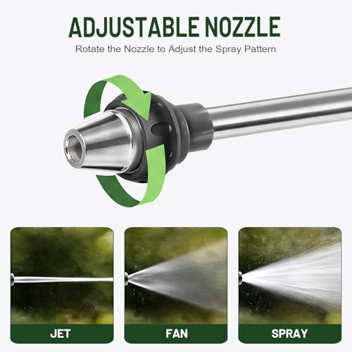 High Pressure Garden Hose Nozzle with Soap Dispenser,Hose End Sprayer