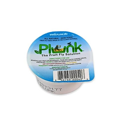 Plunk Fruit Fly Trap – 3-Pack – All Natural, Non-Toxic Indoor Solution for Home Kitchen – Safe, Recyclable Material, Easy to Use & Effective
