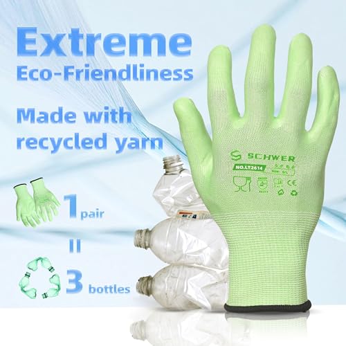 Schwer 6/12 Pairs Garden Gloves For Women, XX-Large Size - size: XX-Large