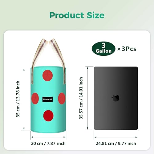 3 Pack 3 Gallon Hanging Strawberry Planter Bags for Tomatoes - size: 3 Gallon