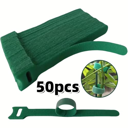 10PCS Garden Plant Ties with Hook & Loop - Reusable Adjustable Nylon Straps for Vines, Tomatoes, Stems, and Plant Support, Secure Non-Slip Fastening Clips - size: 10PCS