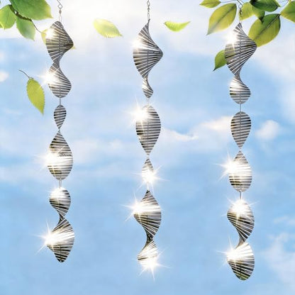 CHONOVO 9 Discs 3 Pcs Bird Deterrents for Outside, Bird Repellent Device - size: 9 Discs 3 Pcs