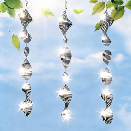 CHONOVO 9 Discs 3 Pcs Bird Deterrents for Outside, Bird Repellent Device - size: 9 Discs 3 Pcs