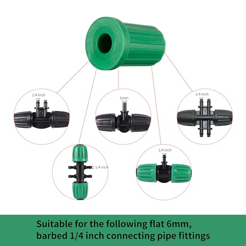 1/4 Barb Connector Plug Cap, Rubber Plug Fitting - size: 1/4 inch Barb Plug Cap