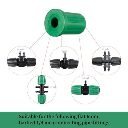 1/4 Barb Connector Plug Cap, Rubber Plug Fitting - size: 1/4 inch Barb Plug Cap