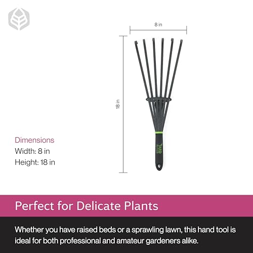 Yard Butler Terra Garden Hand Whisk Rake, Rust-Resistant - style: Rake