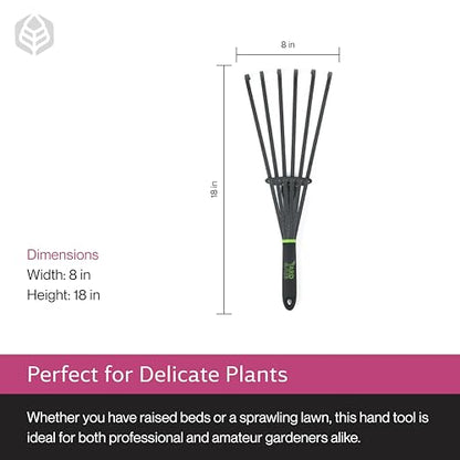 Yard Butler Terra Garden Hand Whisk Rake, Rust-Resistant - style: Rake