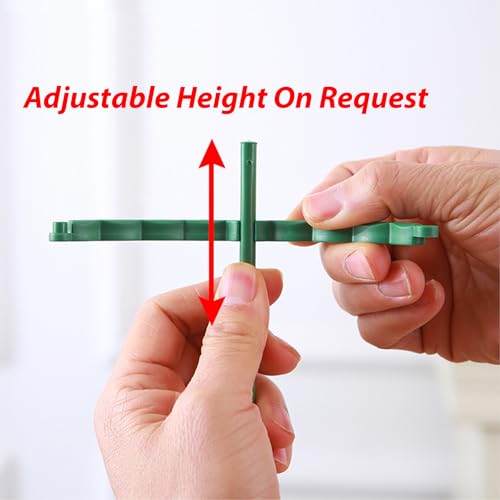 12Pack Plant Stakes, Plant Rings Stackable 3 Tier Garden Flower Support - size: 9.4" X 5.5"