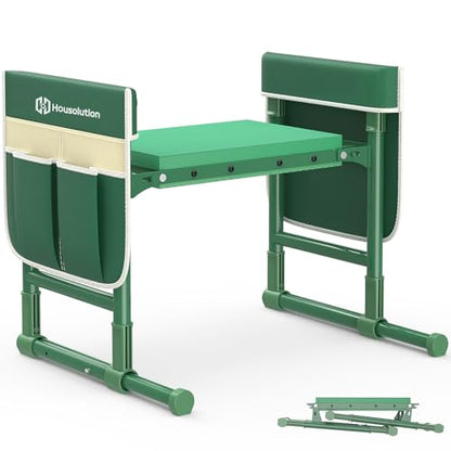 Housolution Garden Kneeler and Seat with Anti-Tipping Extendable Legs