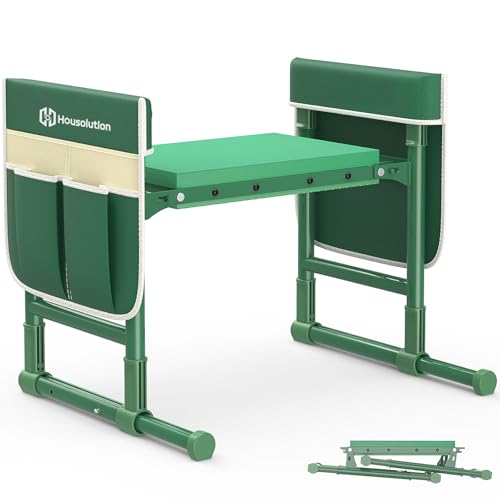 Housolution Garden Kneeler and Seat with Anti-Tipping Extendable Legs