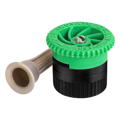 10 Pieces Variable Arc Nozzle, Sprinkler Heads Replacement Compatible With Pop Up Sprinklers Adjustable 0° - 360° Full Circle Pattern Spray Nozzle for Garden Lawn Irrigation (4AN) - size: Arc Nozzle-4VAN