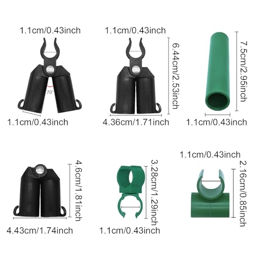 Adjustable Plant Trellis Connector Clip Plastic Plant Connector Stakes