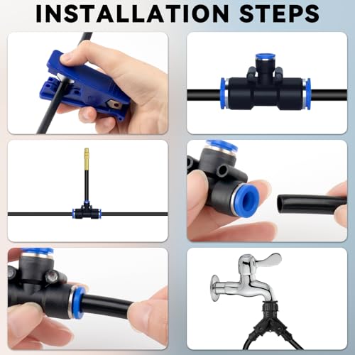 98.4Ft Drip Irrigation Kit System, 360° Bendable Garden Irrigation System - size: 98.4Ft