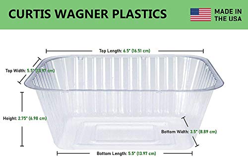 Curtis Wagner Plastics Oval Clear Heavy Gauge Vinyl Basket Liner (5-Pack) - Clear, Oval (Diameter: 5.5 x 3.5 Base, 7.5 x 5.5 x 2.75 Top, 2.75 Depth) - color: Oval, size: Base 5.50" x 3.50"