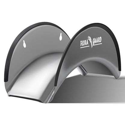 FLORA GUARD Garden Hose Holder, Heavy Duty Wall Mount Hose Hanger - color: Gray