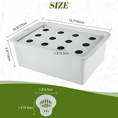 MAOPINER Indoor Hydroponic Grow Kit 12 Sites Deep Water Culture System