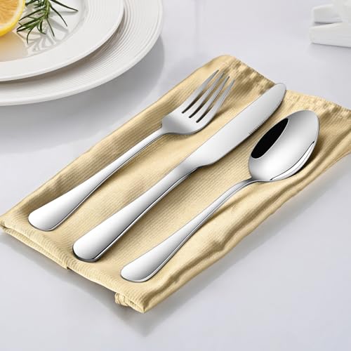 DEHOV 6.7 Inch Stainless Steel Silverware Dessert & Salad Forks Set of 8 - color: Silver112