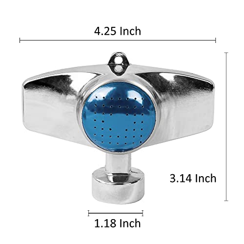 Hourleey 360 Degree Metal Spot Sprinkler, Lawn Sprinklers for Yard, Circle Pattern Sprinkler with Gentle Water Flow for Small Area Yard Lawn Garden Watering, Coverage Up to 30FT - size: 1 Pack