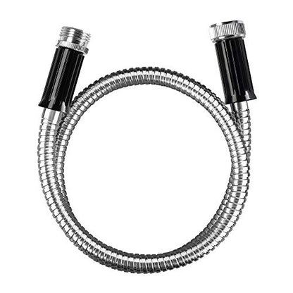 Beaulife Metal Short Garden Hose 5ft Connectors, Drainage Hose for Dehumidifier Small Water Hose Extension High Pressure Bib Reel Extender, Drinking Water Hose for RV Outdoor - size: 5Ft