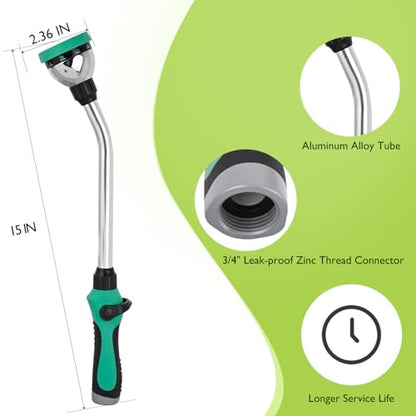 Yesker 19-Inch Watering Wand for Garden Hose, Long Hose Nozzle Sprayer - size: 19 Inch Standard