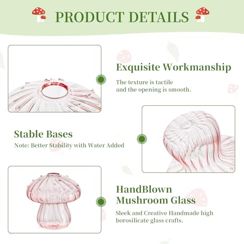 Glasseam Mushroom Plant Propagation Station: 10 Pcs Glass Mini Terrarium - color: Colorful, size: 10