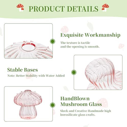 Glasseam Mushroom Plant Propagation Station: 10 Pcs Glass Mini Terrarium - color: Colorful, size: 10