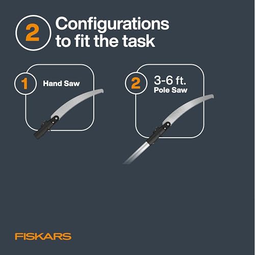 Fiskars 3-6 Ft XtendControl Extendable Modular Pole Saw & Tree Trimmer - style: 6' X1 Saw