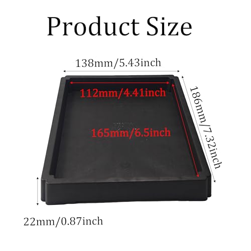 7 Inch Black Plant Saucer Tray, Heavy Duty Resin Flower Pot Drip Tray, Water Catcher for Indoor Outdoor Planters and Seed Starting - size: 7 Inch