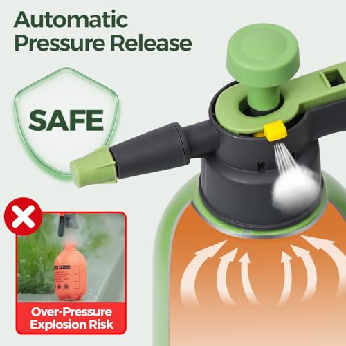 T4U Pump Sprayer 0.5 Gallon, Garden Spray Bottle with Short Nozzle - size: Short Nozzle