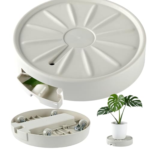 CITOL 2 Pack Plant Caddy with Wheels, 11 Inch Rolling Plant Stand Indoor, Breathable and Drainage Plant Rollers with Wheels for Planters , Heavy Duty Plant Dolly Mover, Beige - size: 11 Inch
