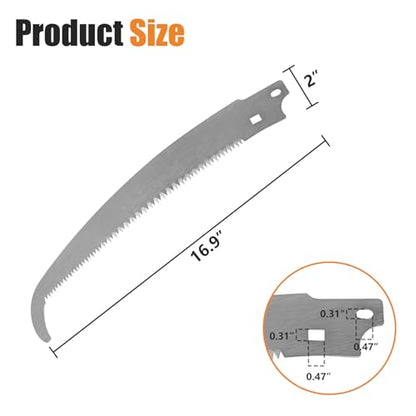 15 Inch Pole Saw Blade Compatible with Fiskars Pruning Saws and Tree Pruners, Pruning Saw Blade with Power Tooth Design