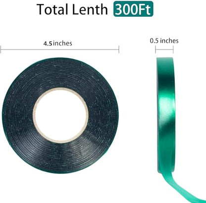 Unves 2 Rolls Garden Tape, 300 Ft Green Plant Ties Tape Nursery Tapes - size: 300 Ft x 2Pack