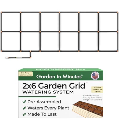 Garden Grid 2x6 | Garden Watering System for Raised Beds | Pre-Assembled - size: 2x6, style: Standard