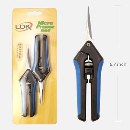 LDK Gardening Hand Pruner Pruning Snip, Garden Trimming Scissors (12 Pack Straight) - color: 12 Pack Straight