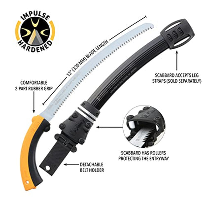 Silky Professional Series TSURUGI Curved Hand Saw 330mm MED Teeth (456-33) - size: 330 mm, Medium Teeth
