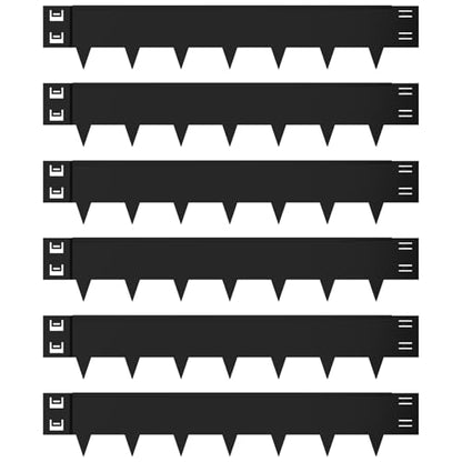 Metal Edging for Landscaping 6 Pack,40" L x 8" H(20Ft Total) - size: 8 inch
