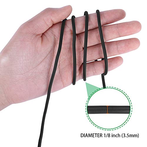 Tenn Well 2Pk 52ft 3.5mm Garden Wire Ties for Climbing Plants - color: Black, size: 3.5mm