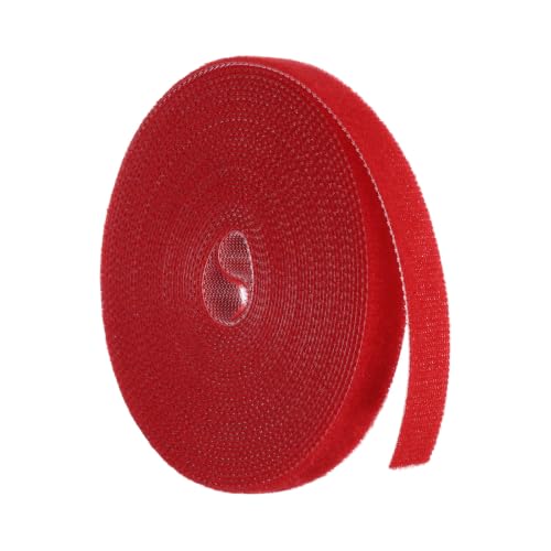 HARFINGTON Garden Plant Tape 16.4ft 25/64" Reusable Ties Strap Red - color: Red, size: 16.4ft x 25/64"