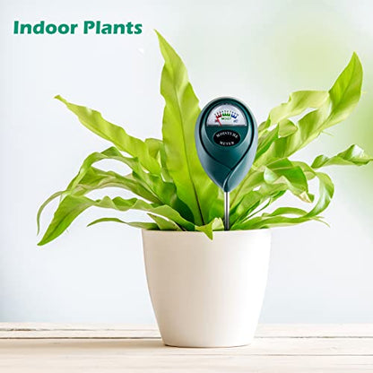 Soil Moisture Meter for House Plants, Plant Water Meter,Plant Moisture Meter for House Plants and Outdoor Plants, No Batteries Required (Green) - size: 7 Inch
