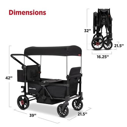 Radio Flyer Voya 2.0 2-Seat Stroller Wagon, for Kids 6+ Months, Lightweight - size: 2.0 (NEW)