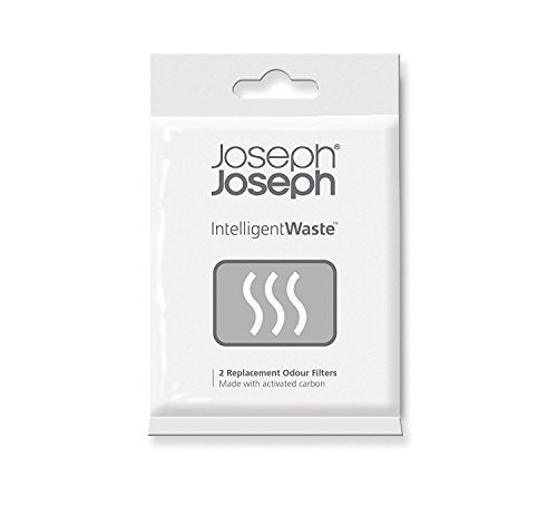 Joseph Joseph Intelligent Waste Activated Carbon Odor Filter Refills for Food Waste Caddy Kitchen Bin - Pack of 2 - size: 2 Count (Pack of 1)