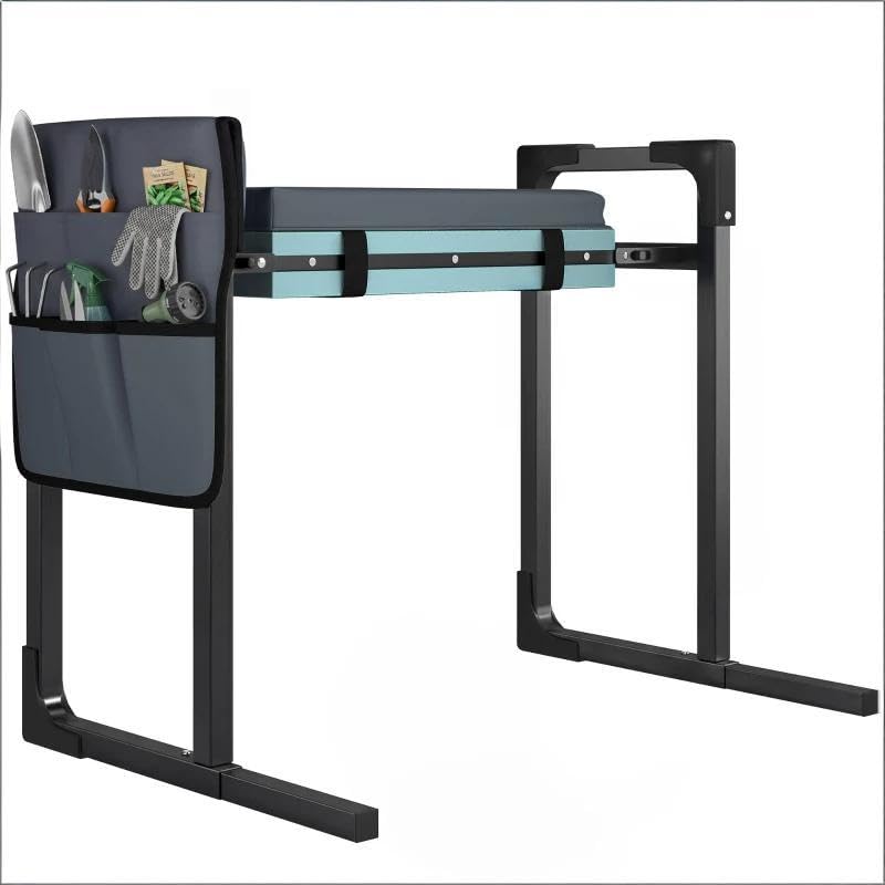 Heavy Duty Foldable Garden Stool with Kneeler and Seat