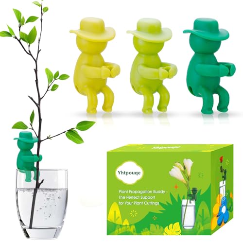 Yhtpouqe 3 Pcs Plant Propagation Buddy, Propagated Plant Holders for Sprouts, Stems & Shoots and cuttings, Sturdy Support for Indoor Plants & Propagation Station Use, Ideal Gifts for Plants Lovers - size: 3 Pcs
