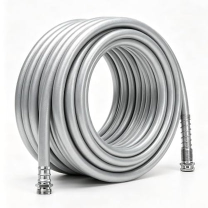 100 ft Sliver Hybrid Garden Hose 5/8”, Greens Word, Male to Female Fittings - size: 5/8 in. x 100 ft.