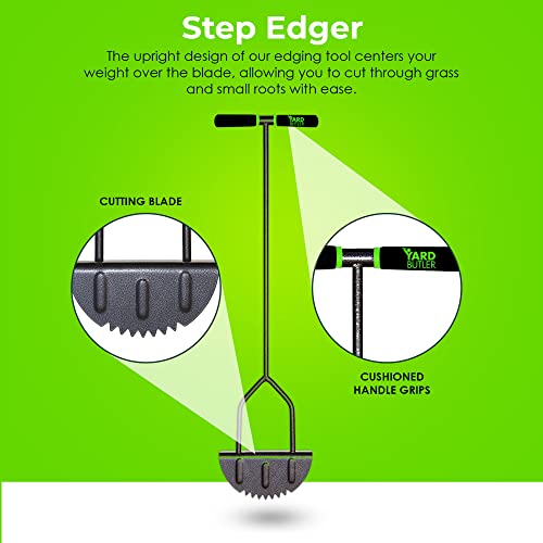 Yard Butler Step Edger, Ergonomic Lawn Edging Tool