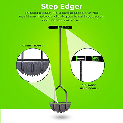 Yard Butler Step Edger, Ergonomic Lawn Edging Tool