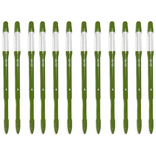 IPPINKA Sustee Aquameter, Bundle of 12, House Plant Soil Moisture Meter, Best for Indoor Potted Plants - Medium Green Refillable