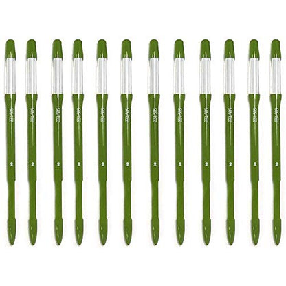 IPPINKA Sustee Aquameter, Bundle of 12, House Plant Soil Moisture Meter, Best for Indoor Potted Plants - Medium Green Refillable