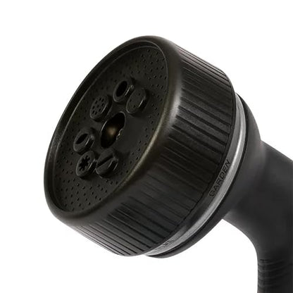 Gilmour Medium Duty Rear Control Garden Hose Nozzle with Ergonmic Grip - color: Black
