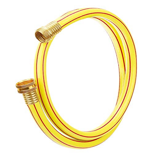 4 ft Yellow Leader Garden Hose 5/8”, Solution4Patio, Male/Female Fittings